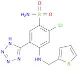 Benzenesulfonamide, 2-chloro-5-(2H-tetrazol-5-yl)-4-[(2-thienylmethyl)amino]-