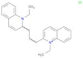 Quinolinium, 1-ethyl-2-[3-(1-ethyl-2(1H)-quinolinylidene)-1-propen-1-yl]-, chloride (1:1)