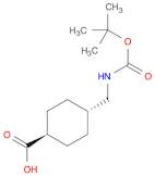 Cyclohexanecarboxylic acid, 4-[[[(1,1-dimethylethoxy)carbonyl]amino]methyl]-, trans-