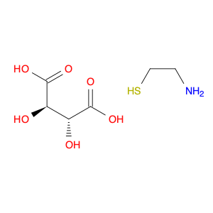 Ethanethiol, 2-amino-, (2R,3R)-2,3-dihydroxybutanedioate (1:1)