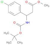 Benzenepropanoic acid, 4-chloro-β-[[(1,1-dimethylethoxy)carbonyl]amino]-, methyl ester