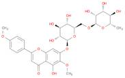 4H-1-Benzopyran-4-one, 7-[[6-O-(6-deoxy-α-L-mannopyranosyl)-β-D-glucopyranosyl]oxy]-5-hydroxy-6-methoxy-2-(4-methoxyphenyl)-