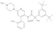Benzeneacetamide, N,α,α-trimethyl-N-[4-(2-methylphenyl)-6-(4-methyl-1-piperazinyl)-3-pyridinyl]-3,5-bis(trifluoromethyl)-
