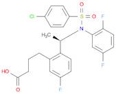 Benzenebutanoic acid, 2-[(1R)-1-[[(4-chlorophenyl)sulfonyl](2,5-difluorophenyl)amino]ethyl]-5-fluo…