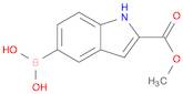 1H-Indole-2-carboxylic acid, 5-borono-, 2-methyl ester
