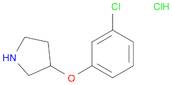 Pyrrolidine, 3-(3-chlorophenoxy)-, hydrochloride (1:1)