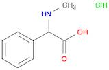 Benzeneacetic acid, α-(methylamino)-, hydrochloride (1:1)
