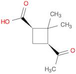 Cyclobutanecarboxylic acid, 3-acetyl-2,2-dimethyl-, (1R,3S)-rel-