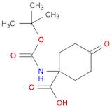 Cyclohexanecarboxylic acid, 1-[[(1,1-dimethylethoxy)carbonyl]amino]-4-oxo-