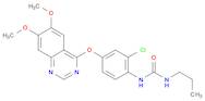 Urea, N-[2-chloro-4-[(6,7-dimethoxy-4-quinazolinyl)oxy]phenyl]-N'-propyl-