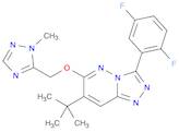 1,2,4-Triazolo[4,3-b]pyridazine, 3-(2,5-difluorophenyl)-7-(1,1-dimethylethyl)-6-[(1-methyl-1H-1,2,4-triazol-5-yl)methoxy]-