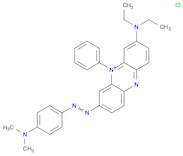 Phenazinium, 3-(diethylamino)-7-[2-[4-(dimethylamino)phenyl]diazenyl]-5-phenyl-, chloride (1:1)