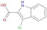 1H-Indole-2-carboxylic acid, 3-chloro-