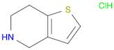 Thieno[3,2-c]pyridine, 4,5,6,7-tetrahydro-, hydrochloride (1:1)