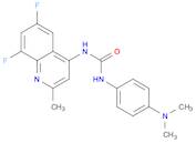 Urea, N-(6,8-difluoro-2-methyl-4-quinolinyl)-N'-[4-(dimethylamino)phenyl]-