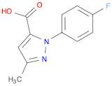 1H-Pyrazole-5-carboxylic acid, 1-(4-fluorophenyl)-3-methyl-