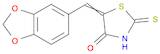 4-Thiazolidinone, 5-(1,3-benzodioxol-5-ylmethylene)-2-thioxo-
