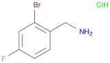 Benzenemethanamine, 2-bromo-4-fluoro-, hydrochloride (1:1)