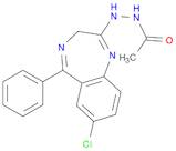 Acetic acid, 2-(7-chloro-5-phenyl-3H-1,4-benzodiazepin-2-yl)hydrazide