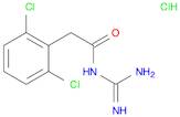 Benzeneacetamide, N-(aminoiminomethyl)-2,6-dichloro-, hydrochloride (1:1)