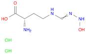 Butanoic acid, 2-amino-4-[[(hydroxyamino)iminomethyl]amino]-, hydrochloride (1:2), (2S)-