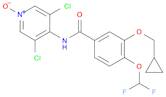 Benzamide, 3-(cyclopropylmethoxy)-N-(3,5-dichloro-1-oxido-4-pyridinyl)-4-(difluoromethoxy)-
