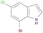 1H-Indole, 7-bromo-5-chloro-