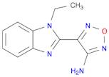 1,2,5-Oxadiazol-3-amine, 4-(1-ethyl-1H-benzimidazol-2-yl)-