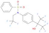Benzenesulfonamide, N-(2,2,2-trifluoroethyl)-N-[4-[2,2,2-trifluoro-1-hydroxy-1-(trifluoromethyl)ethyl]phenyl]-