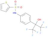 2-Thiophenesulfonamide, N-[4-[2,2,2-trifluoro-1-hydroxy-1-(trifluoromethyl)ethyl]phenyl]-