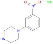 Piperazine, 1-(3-nitrophenyl)-, hydrochloride (1:1)