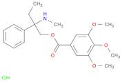 Benzoic acid, 3,4,5-trimethoxy-, 2-(methylamino)-2-phenylbutyl ester, hydrochloride (1:1)