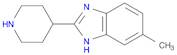 1H-Benzimidazole, 6-methyl-2-(4-piperidinyl)-