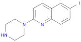 Quinoline, 6-iodo-2-(1-piperazinyl)-