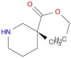 3-Piperidinecarboxylic acid, 3-methyl-, ethyl ester, (3R)-