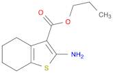 Benzo[b]thiophene-3-carboxylic acid, 2-amino-4,5,6,7-tetrahydro-, propyl ester