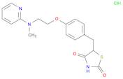 2,4-Thiazolidinedione, 5-[[4-[2-(methyl-2-pyridinylamino)ethoxy]phenyl]methyl]-, hydrochloride (1:1)