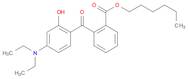 Benzoic acid, 2-[4-(diethylamino)-2-hydroxybenzoyl]-, hexyl ester