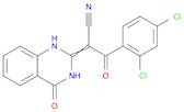 Benzenepropanenitrile, 2,4-dichloro-α-(3,4-dihydro-4-oxo-2(1H)-quinazolinylidene)-β-oxo-