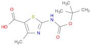 5-Thiazolecarboxylic acid, 2-[[(1,1-dimethylethoxy)carbonyl]amino]-4-methyl-