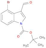1H-Indole-1-carboxylic acid, 4-bromo-3-formyl-, 1,1-dimethylethyl ester