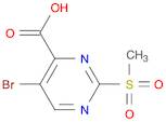 4-Pyrimidinecarboxylic acid, 5-bromo-2-(methylsulfonyl)-