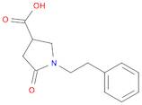 3-Pyrrolidinecarboxylic acid, 5-oxo-1-(2-phenylethyl)-