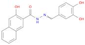 2-Naphthalenecarboxylic acid, 3-hydroxy-, 2-[(3,4-dihydroxyphenyl)methylene]hydrazide