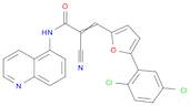 2-Propenamide, 2-cyano-3-[5-(2,5-dichlorophenyl)-2-furanyl]-N-5-quinolinyl-