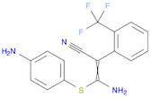 Benzeneacetonitrile, α-[amino[(4-aminophenyl)thio]methylene]-2-(trifluoromethyl)-