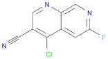 1,7-Naphthyridine-3-carbonitrile, 4-chloro-6-fluoro-