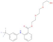 Benzoic acid, 2-[[3-(trifluoromethyl)phenyl]amino]-, 2-[2-(2-hydroxyethoxy)ethoxy]ethyl ester