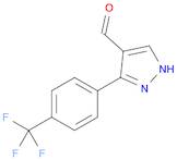 1H-Pyrazole-4-carboxaldehyde, 3-[4-(trifluoromethyl)phenyl]-