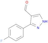 1H-Pyrazole-4-carboxaldehyde, 3-(4-fluorophenyl)-
